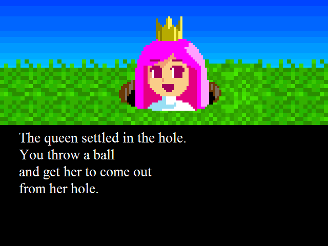 The Queen in a Hole