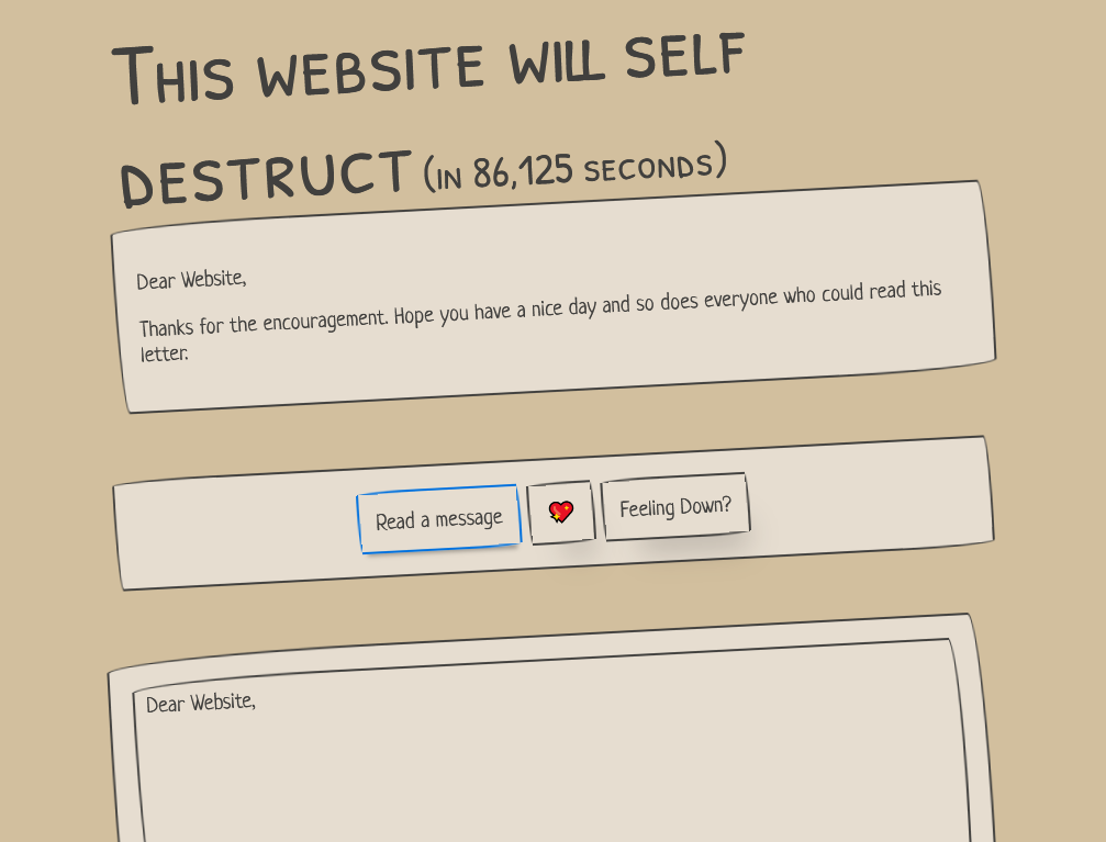 This Website Will Self-destruct
