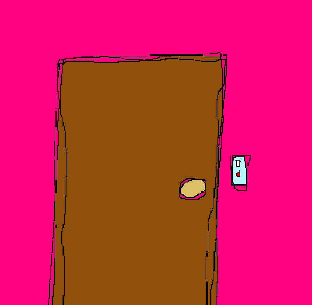 James' Door: He is not home right now. Please leave (James Earl Cox III)